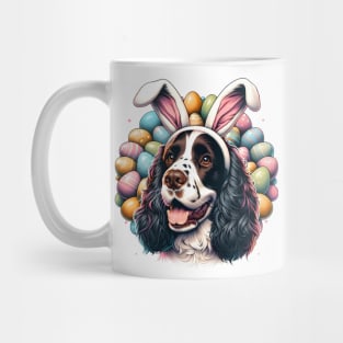 English Springer Spaniel Celebrates Easter with Bunny Ears Mug